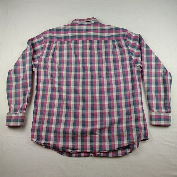 Tommy Bahama Purple Blue Plaid Button Up Long Sleeve Shirt Sz XL - Picture 4 of 9